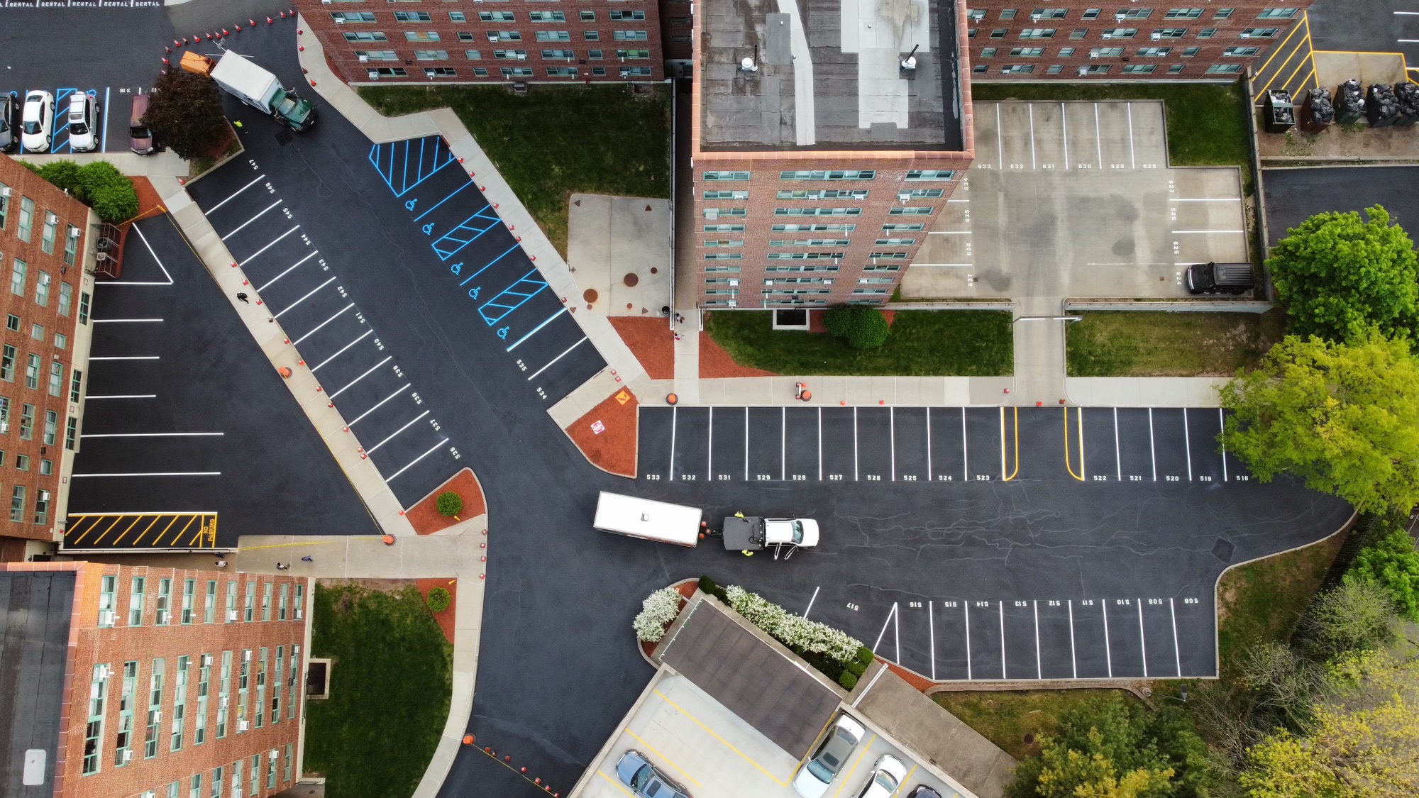 parking lot line striping