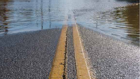 asphalt water damage